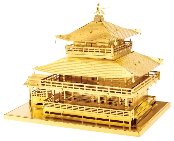 Model metalic de asamblat Metal Earth - Gold Kinkaku-Ji