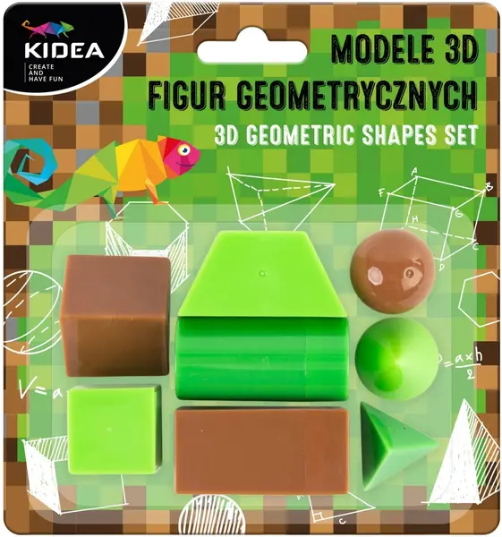 Modele 3D de forme geometrice Kidea - Minecraft