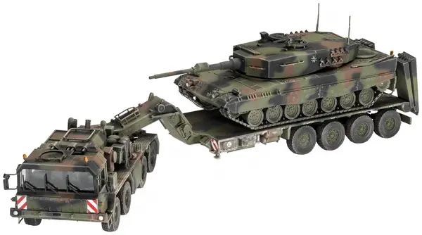 Modele de asamblat Revell Militar: Tancuri - SLT 50-3 "Elephant" + Leopard 2A4, 421 piese