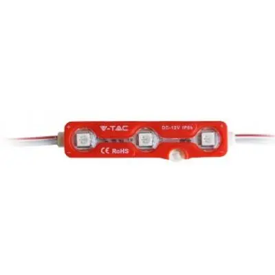 Modul 3 LED-URI SMD5050 rosu IP67 V-TAC SKU-5117