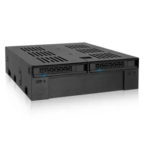 Modul Backplane Icy Dock MB322SP-B, Metal/Plastic, 7.95 mm (Negru)