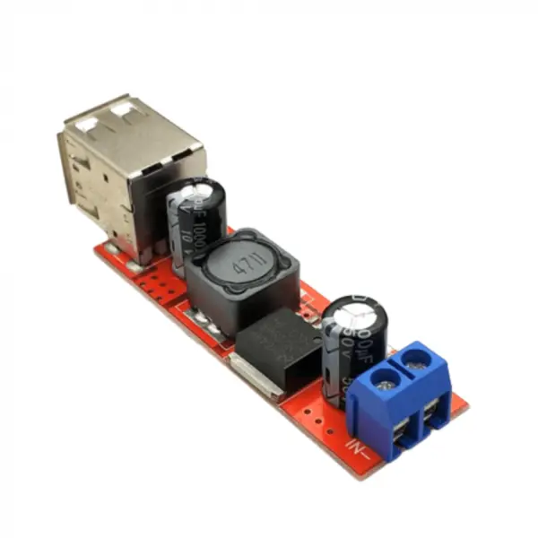 Modul coborator de tensiune DC-DC, 5V, 3A cu USB dual