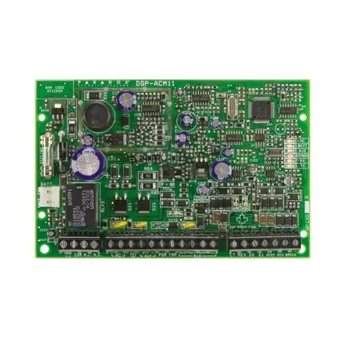 Modul de control acces: 4 fire conexiuni pentru 1 uşă: cititor de cartela, REX, contact de usa şi iesire de yala; compatibil cu cititoarele Wiegand 26-bit sau Paradox pe 4 fire: R910 / R915; acces cu cartela şi/sau cod, cu cititorul R915