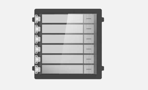 Modul extensie videointerfon, 6 familii, aparent/ingropat - Hikvision DS-KD-KK/S