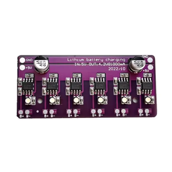 Modul incarcare acumulatori, TP4056, 6 canale, 5V 1A