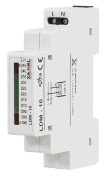 Modul: indicator de tensiune 230VAC IP20 DIN 90x17,5x66mm