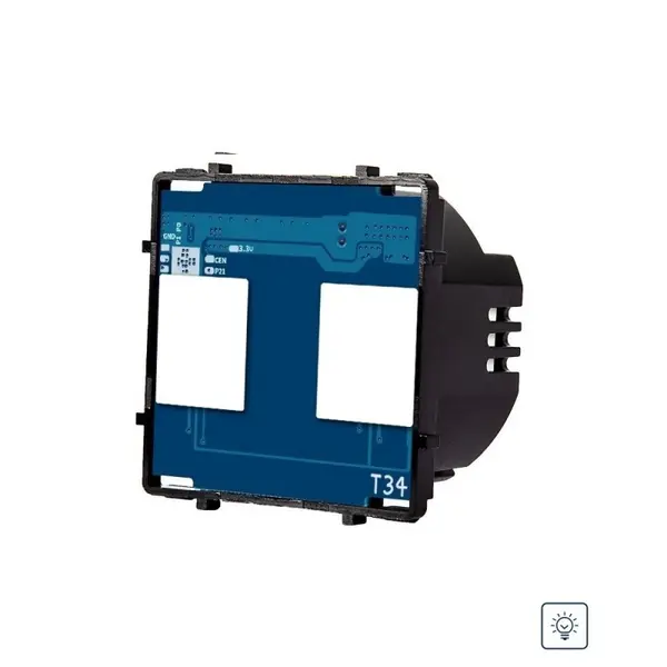 Modul intrerupator dublu cu variator cu touch