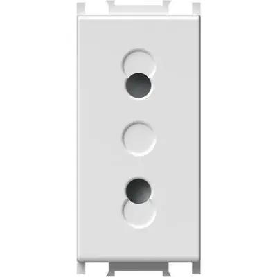 Modul Priza S. EURO 1M 10A ST IP20 Alb, TEM Modul TEM-VM20AW-U