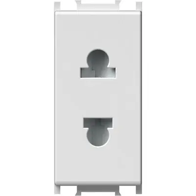 Modul Priza S. EURO 1M 16A ST IP20 Alb, TEM Modul TEM-VM21PW-B
