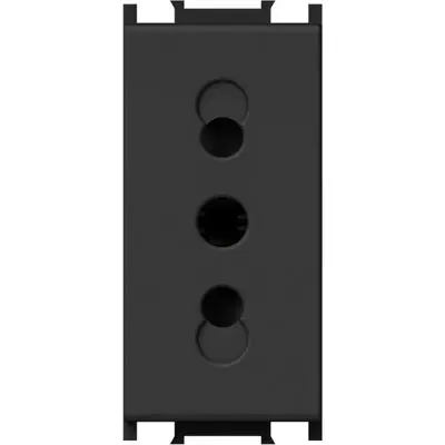 Modul Priza S. Ita 1M 10A ST IP20 Negru, TEM Modul TEM-VM33SB-U