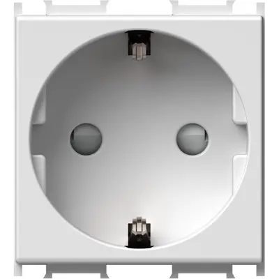 Modul Priza SCHUKO 1P 16A ST IP20 2M alb, set 10 buc, TEM Modul TEM-VM10PW-P