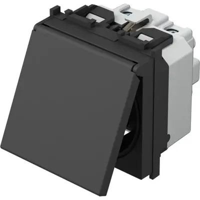 Modul Priza SCHUKO+KS+capac 2P+T 16A, TEM Modul TEM-VM11BB-U