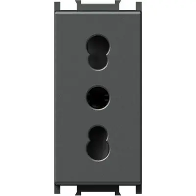 Modul Priza st. italian P17/11+KS2P+E 1, Set 10 buc, TEM Modul TEM-VM30AT-P