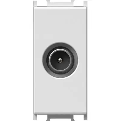 Modul Priza TV simpla 1M alb,blister, TEM Modul TEM-KM10PW-B