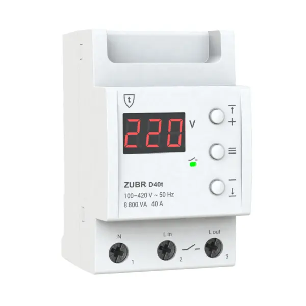 Modul protectie retea electrica ZUBR D40T 40A IP20 TrueRMS