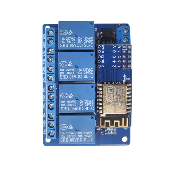 Modul releu WiFi cu 4 canale 5V-12V ESP8266