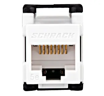 Modul RJ45 neecranat, Cat.5e, TOOLLESS LINE, Schrack HSEMRJ5UWS
