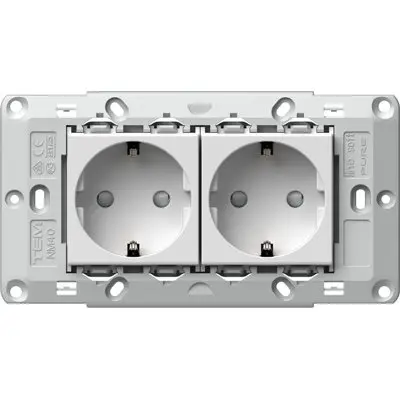 Modul Set 2 prize SCHUKO 4M alb, TEM Modul TEM-CM10PW-U