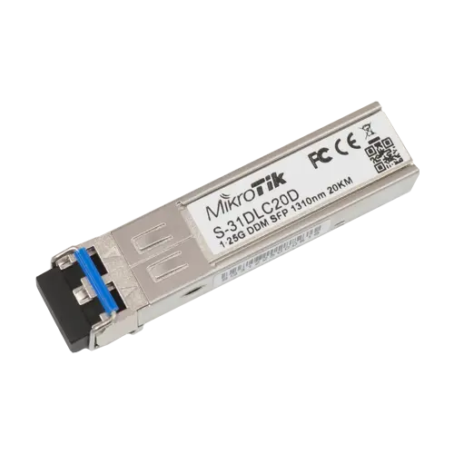 Modul SFP, 1.25G, Dual LC MM, 20km, 1310nm - Mikrotik S-31DLC20D