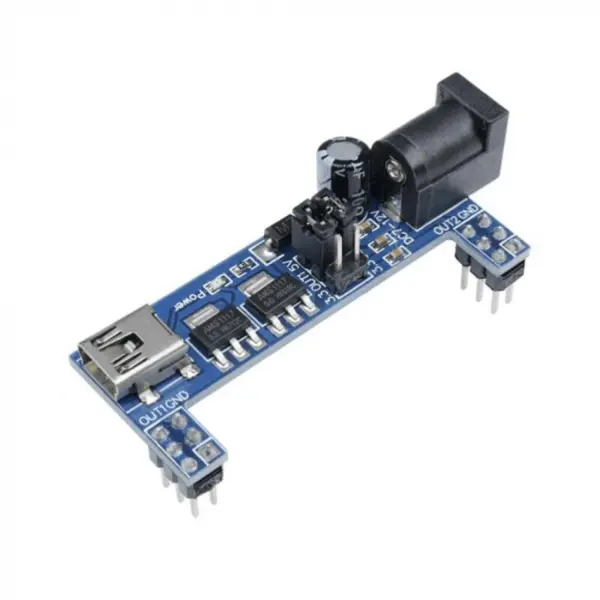Modul sursa de alimentare 3.3V 5V cu USB mini-B pentru breadboard MB102