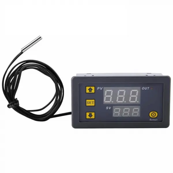 Modul termostat digital W3230 cu senzor tip sonda, 24V DC