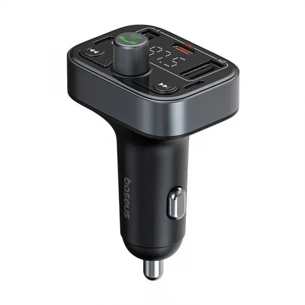 Modulator FM Bluetooth Baseus S-09 Pro, 2 x USB-A - 1 x USB-C C10762200113-00