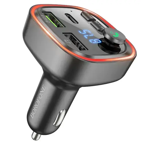 Modulator FM Bluetooth Borofone BC48, 2 x USB-A, 1 x USB-C