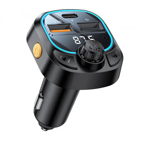 Modulator FM Bluetooth Yesido Y70, 2 x USB-A - 1 x USB-C