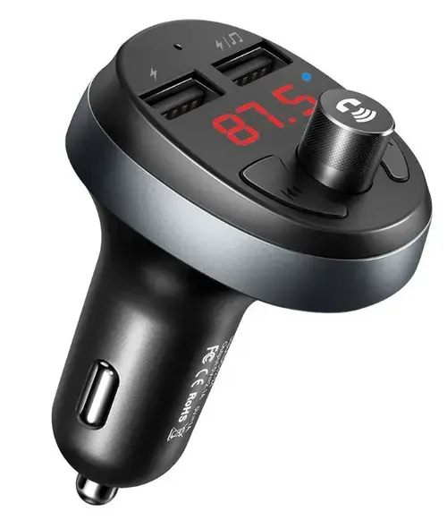 Modulator FM Mcdodo CC-6880, Dual USB, display, 3.1 A, bluetooth 4.2 (Negru)