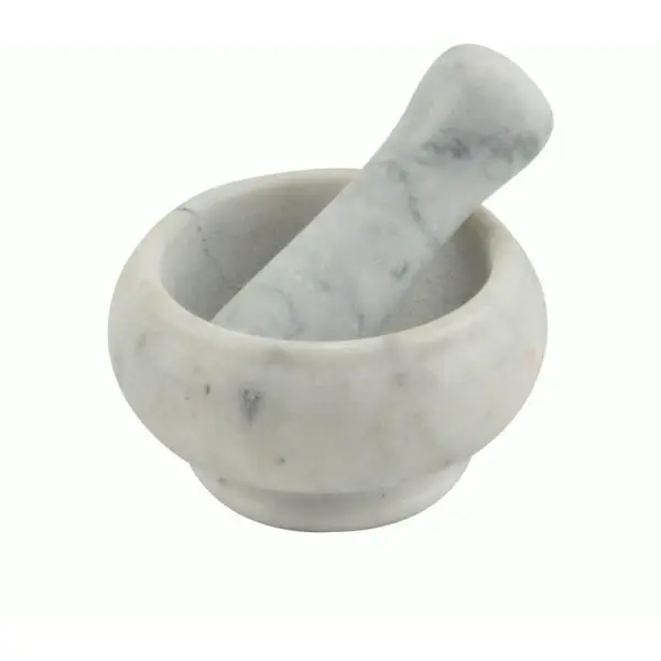 Mojar cu Pistil, Marmura, 8 cm, Perfect Home