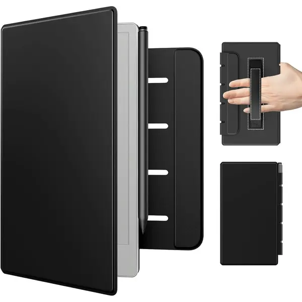 Moko Husa MoKo Book Folio pentru Remarkable Paper Pro Move 7.3, Magnetic, Negru