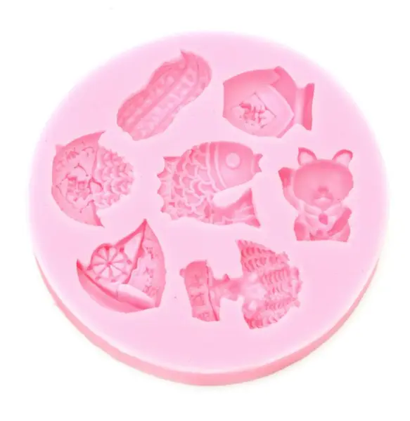 Mold de silicon (formă) Em Art - Motive marine, 92 x 12 mm