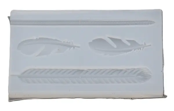 Mold de silicon (formă) Em Art -Pene de bijuterii, 45 x 70 x 60 mm