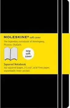 Moleskine Soft Xlarge Squared Notebook, Paperback/***