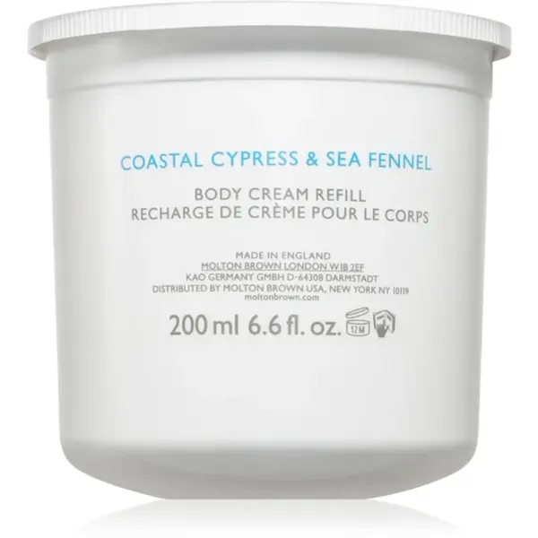 Molton Brown Coastal Cypress & Sea Fennel crema de corp rezervă 200 ml