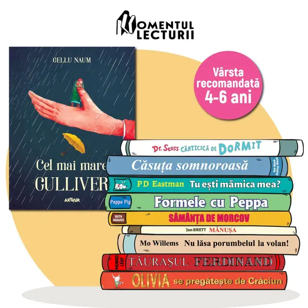 Momentul Lecturii. 10 cărți ilustrate pentru 4-6 ani. Pachetul 4. Gulliver