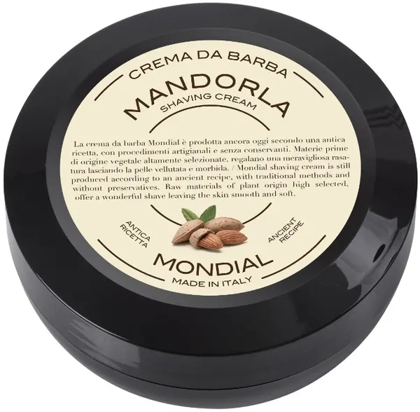 Mondial 1908 Cremă de bărbierit cu aromă de migdale, 75 ml