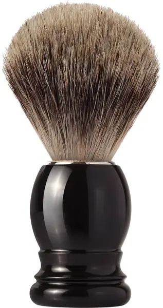 Mondial 1908 Perie de bărbierit cu păr din Fine Badger, mâner negru