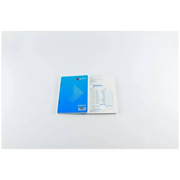 Monetar A6 2 exemplare hartie autocopiativa coperta carton 300 g/mp Monetar A6 2 exemplare hartie autocopiativa coperta carton 300 g/mp