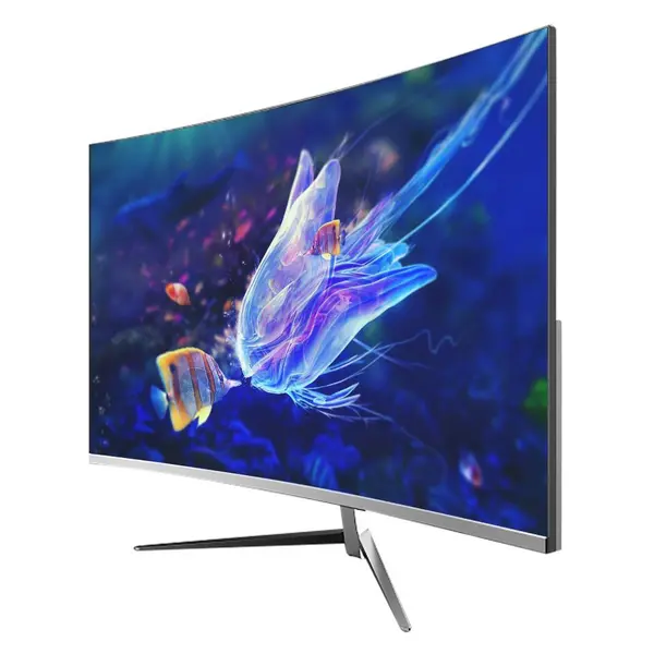 Monitor 24 inch curbat LED, culoare neagra, rezolutie 1920 x 1080