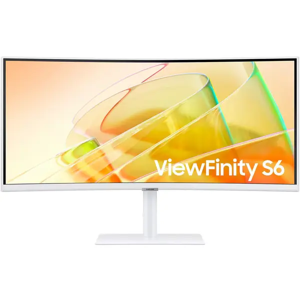 Monitor curbat Samsung 34" LS34C650TAUXEN, Panel VA, UWQHD, 3440x1440, 100Hz, 5ms, 350 cd/mp, Alb