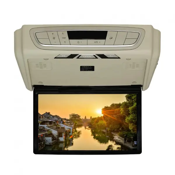 Monitor de plafon auto TZ-1905 - 19.5 inch IPS USB/HDMI/FM/1080P, culoarea gri, suporta stick USB maxim 256 GB