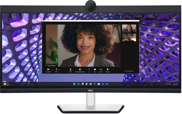 Monitor Dell - P3424WEB, 34'', WQHD, IPS, Anti-Glare, USB Hub, Curved