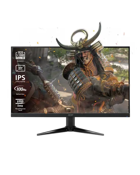 Monitor gaming Acer - Nitro QG271Ebii, 27'', 100Hz, 1 ms, IPS, FreeSync
