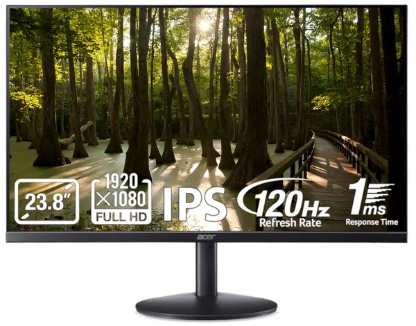 Monitor gaming Acer - SA243Y G0bi, 23.8'', 120Hz, 1ms, negru