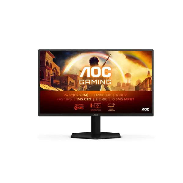 Monitor Gaming AOC 24.5" 25G42E, IPS LED, FHD, 180Hz, 1ms, Negru
