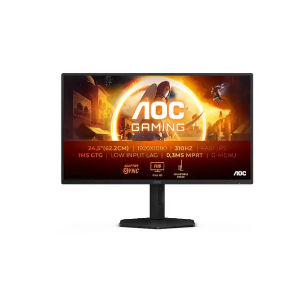 Monitor Gaming AOC 25G4SXU, 24.5 inch, IPS, Full HD, 310 Hz, 1 ms, Negru
