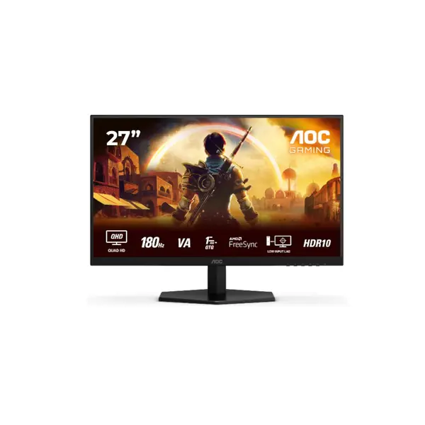 Monitor Gaming AOC Q27G42XNE, 27 inch, VA, Quad HD, 180 Hz, 1 ms, Negru