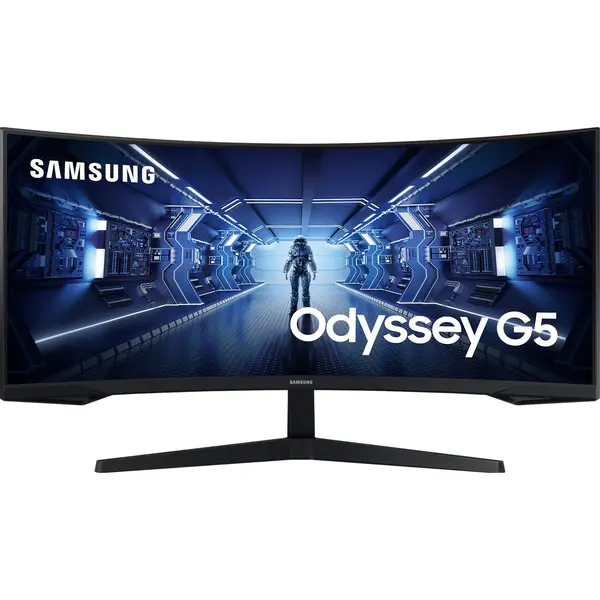 Monitor Gaming curbat LED VA SAMSUNG Odyssey G5 LC34G55TWWPXEN, 34", WQHD, 165Hz, Negru