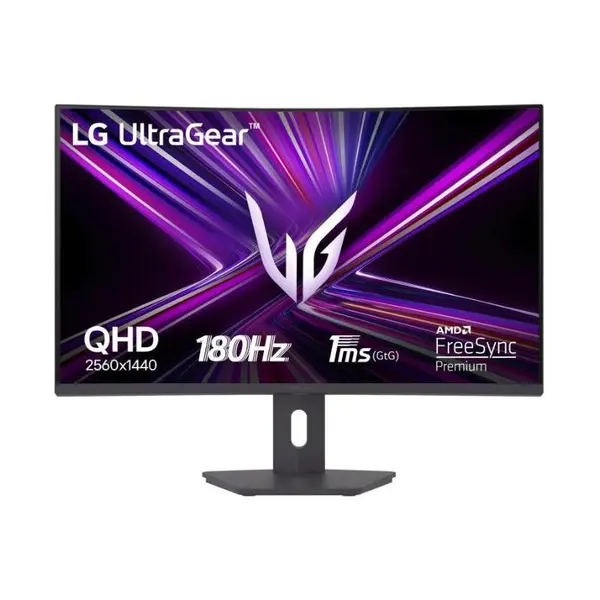 Monitor Gaming Curbat LG UltraGear™, 31.5", QHD (2560x1440), VA, 180Hz, 1ms (GtG), HDR10, AMD FreeSync™, VESA Adaptive Sync, OnScreen Control (LG Screen Manager), HDMI, DisplayPort, Negru